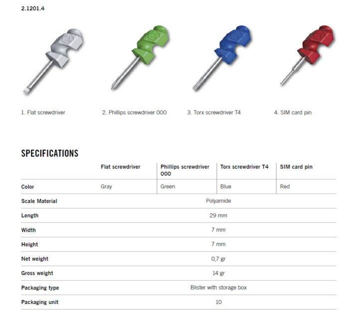 victorinox-ชุด-ไขควง-4ชิ้น-mini-tools-ไขควง-1-5-mm-หมุดซิมการ์ด-ไขควงปากแฉก-000-ไขควงทอร์กซ์-t4-นำมาอัพเกรดมีดพก-84-85-91-และ-111-มม