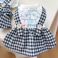 พร้อมส่ง!! Together Bear Dress ชุดกระโปรงหมา ชุดกระโปรงแมว เสื้อหมา เดรสสุนัข เดรสหมา