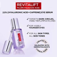 ?ของแท้?LORÉAL PARIS Revitalift Hyaluronic Acid Eye Serum