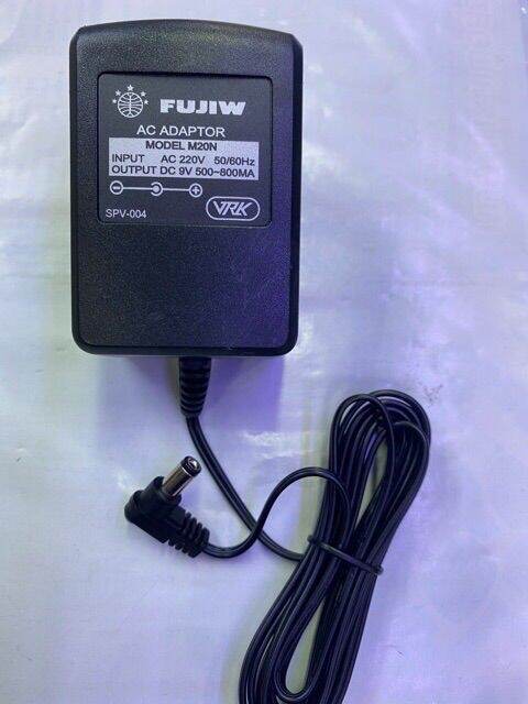 fujiw-อะแดปเตอร์-9v-500-800ma-กล่องสีเทา-ใน-นอก-แจ๊คขอบนอก5-5-รูใน2-1