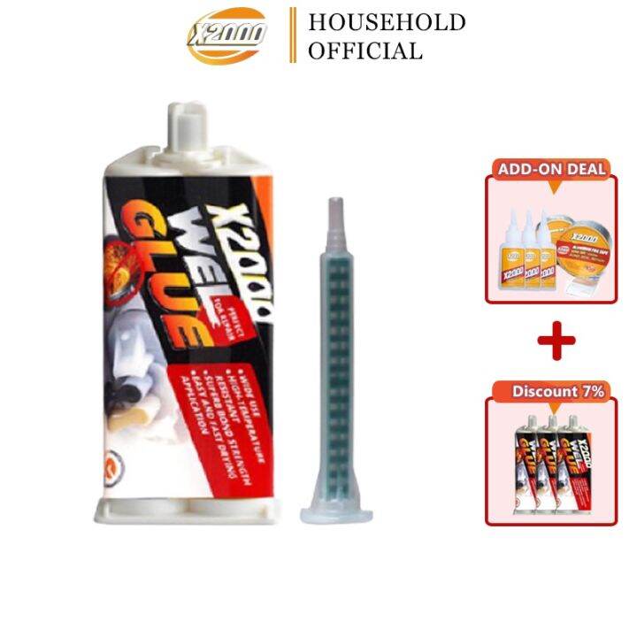 X2000 Welding glue Super strong multipurpose welding glue 80Gr can weld