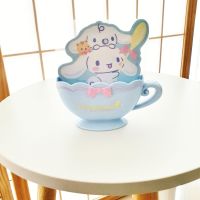 Sanrio Cinnamoroll กระดาษโน้ตในถ้วยสีฟ้า