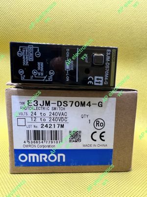 เซ็นเซอร์ E3JM-DS70M4-G. omron PHOTOELECTRIC SWITCH 24 to 240VAC 12 to 240VDC ระยะการจับ 700mm. ของใหม่คุณภาพดี