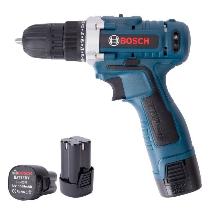 ชุดกระเป๋าสว่านไร้สาย-bosch-2-ระบบ-72v-พร้อมอุปกรณ์สำหรับเริ่มใช้งานได้ทันทีไม่ต้องซื้อเพิ่ม