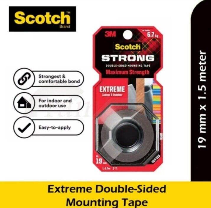 Double Tape Super Kuat 3m Original / Scotch Strong Extreme Mounting ...