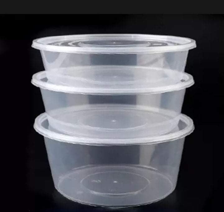 10pcs Clear ROUND Disposable Plasric Food Container, PPP Microwavable Food  Lunch Box