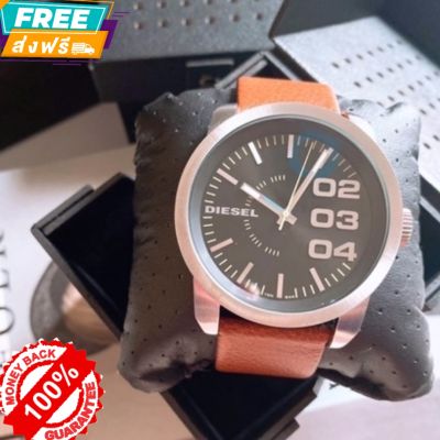 นาฬิกาข้อมือผู้ชาย Diesel Mens Double Down 46 Three-Hand Brown Leather Watch

Size 53mm รับประกันของแท้ 100%