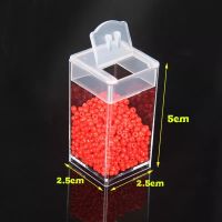 กล่องใส่เพชร ลูกปัด ตลับใส่ยา ตลับใส (10 pcs ) (size 5×2.5×2.5cm )กล่องใส กระปุกใส (เฉพาะกระปุก)