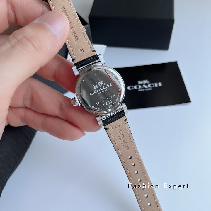 ของแท้100-นาฬิกาข้อมือ-coach-coach-madison-silver-dial-ladies-fashion-watch-style-no-14502399