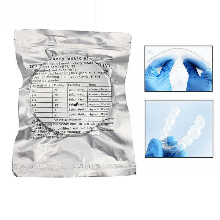 15pcs Dental Lab Hard Splint Sheets 1.5mm - Vacuum Forming Material For Thermoforming