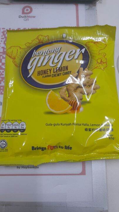 Bentong Ginger Honey Lemon Flavour Chewy Candy Lazada