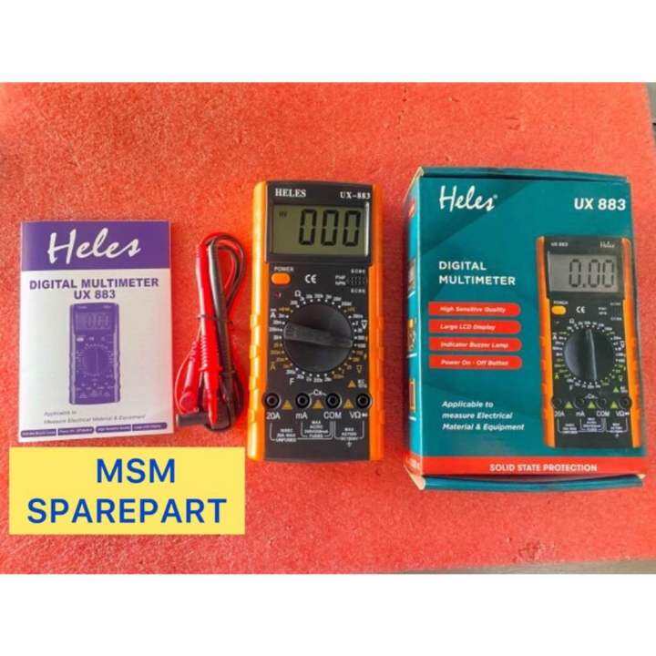 DIGITAL MULTIMETER HELES UX 883+INDICATOR BUZZER LAMP Lazada Indonesia