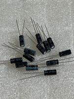 C100uF 16v ขนาด 5x11mm. สีดำ 105C C100UF 16V C100uf 16v/100ตัว/ Capacitor