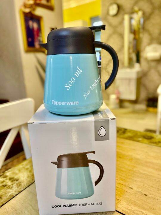 Tupperware thermal jug size 800 ml( 1 pcs) Lazada