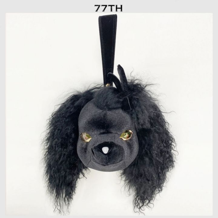 77th-black-poodle-shape-hand-bag