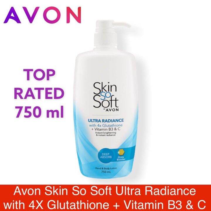 Avon Skin So Soft Ultra Radiance with 4x Glutathione Hands and Body ...