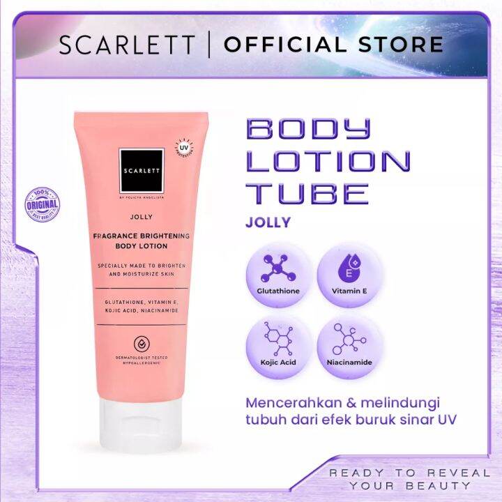 Scarlett Whitening Body Lotion Jolly Tube Lazada Indonesia