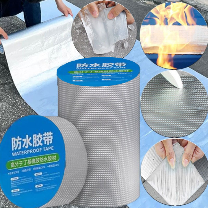 10CM Roof Tape Sealant Waterproof Self Adhesive Aluminum Butyl Flex