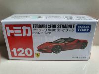 รถโมเดลเหล็ก Tomica 120  Ferrari SF90 Stradale  (สินค้าใหม่ในซีล ของแท้100%) มี 2  สี