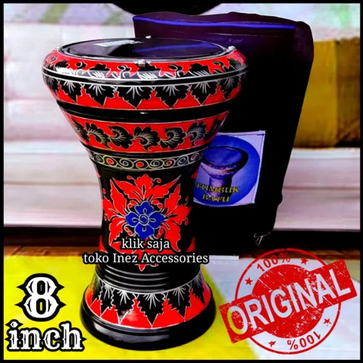 Dumbuk Atau Darbuka Kayu 8 inch Hitam Merah Power Beat Hitam Lazada