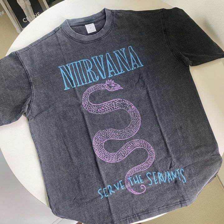 theboy-nirvana-servants-vintage-เสื้อยืดวินเทจ