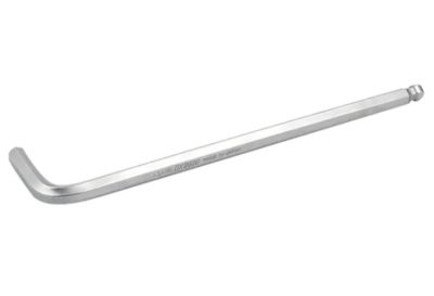 ASAHI wrench hex ball L size 10 MM 224*40MM(AQ1000) ประแจหกเหลี่ยมชุบขาวชนิดยาว หีวบอล ขนาด 10 มิล