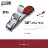 กรรไกรตัดเล็บ VICTORINOX แบบสวิส เล็กกระทัดรัด พกติดตัวสะดวก มีความคมสูง ผลิตจากSTAINLESS STEEL ที่เงางามดูหรูหรา Swiss Made