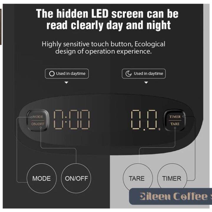 eileen-intelligent-hand-drip-coffee-scale-เครื่องชั่งดิจิทัล-เครื่องชั่งกาแฟ-เครื่องชั่งน้ำหนักอิเล็กทรอนิกส์