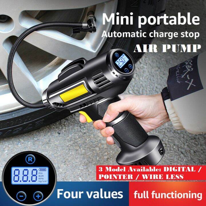 Portable Air Pump Tyre Inflator Handheld Compressor Air Pump Camping