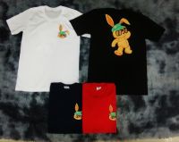 เสื้อแขนสั้น ลาย My rabbit สกรีนหน้าหลัง น่ารัก พร้อมส่งชาย-หญิง