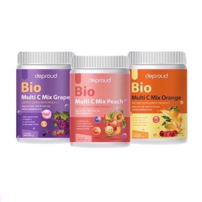 วิตามินซี โซพราว 3 รส วิตามินซีสด Deproud Bio Multi C Mix