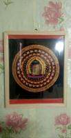 Kalchakra, Mantra, Mandala Thanka Painting in frame.