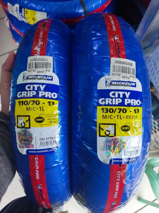 Michelin City Grip Pro Size 13 110/70 130/70 Free 2Pito 2Sealant Tubeless  Set | Lazada PH