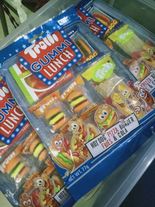 Trolli Gummi Lunch * Hotdog, Pizza, Burger, Fries & Cola* 77g Lazada PH