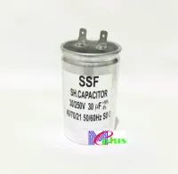 Kapasitor Pompa Air 30 uf/250 V 2 Socket Body Alumunium/Capacitor