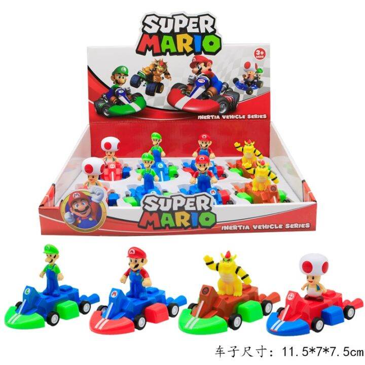 ToyStory Super Mario Pull Backs Play Vehicles Car Bowser Peach Yoshi