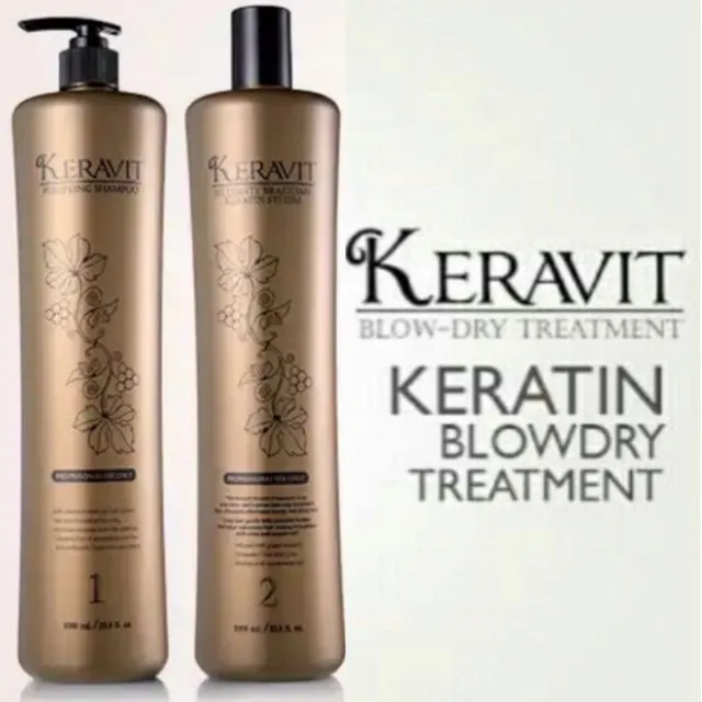 Keravit Keratin Blowdry Treatment Set #1 And #2 