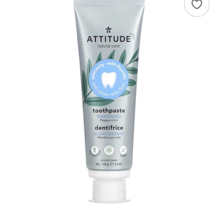Attitude Whitening Toothpaste Gel,
Peppermint (120 g) สินค้านำเข้าจากอเมริกา
Exp 4/25 ราคา 350 บาท