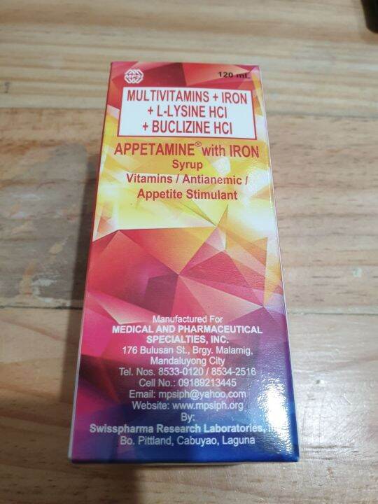 Multivitamins+Iron+ Llysine HCL+ Buclizine HCl (Appetamine) 120ml