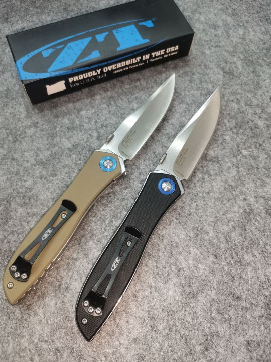 zt0640-วัสดุใบมีด-9cr14mov-วัสดุด้ามจับ-เหล็ก-g10-ระบบ-ลูกปืน-ความแข็ง-58hrc-การอบชุบด้วยความร้อนด้วยสุญญากาศ-พื้นผิว-ทราย