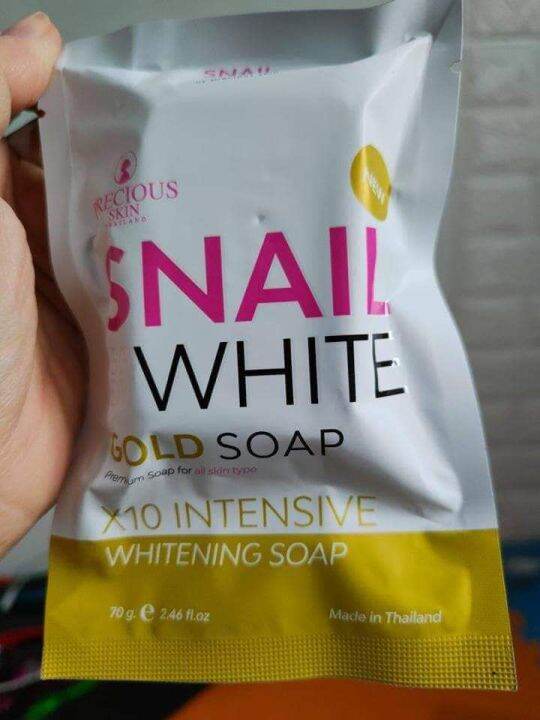 Authentic Snail White Gold Soap X10 Intense Whitening Soap Lazada Ph