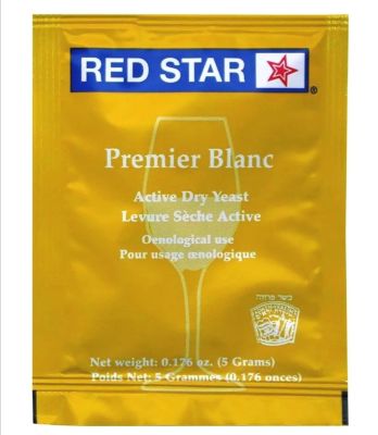 ยีสต์หมักไวน์ ทำไวน์ RED STAR Premier Blanc ซองสีเหลือง