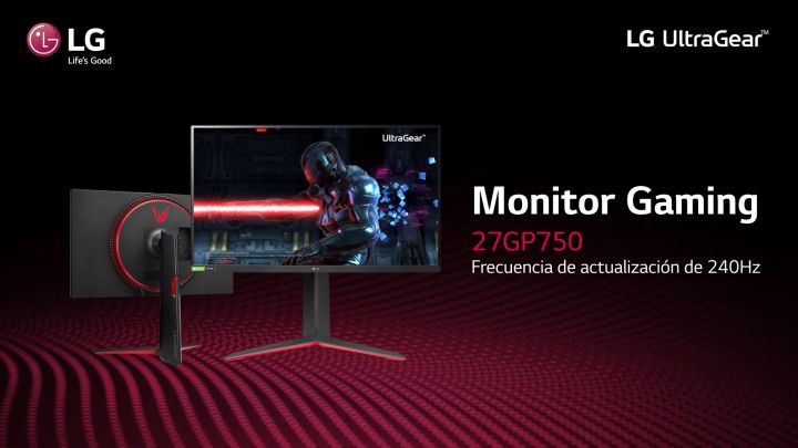 Monitor Gamer UltraGear FHD IPS 1ms de 27″ 240Hz – 27GP750-B – LG