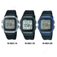 CASIO Digital รุ่นW-96H-1A,W-96H-1B,W-96H-2B นาฬิกาคาสิโอของแท้ข้อมือของแท้