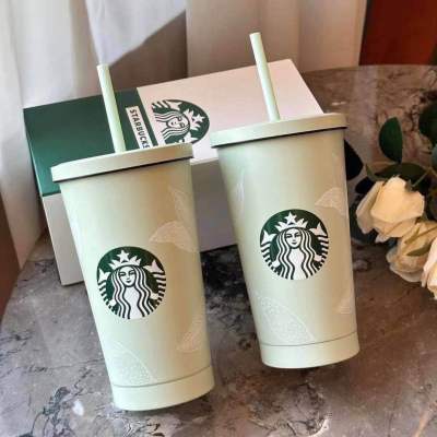 [พร้อมส่ง] แก้วน้ำสตาร์บัค  แก้วเก็บความเย็น Starbucks งานสแตนเลสพรีเมี่ยม✨