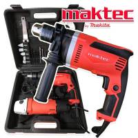 จัดชุดกระเป๋า Maktec &amp;gt; สว่านกระแทก 4 หุน MT814 2 ระบบ + หินเจียร  4 นิ้ว MT954