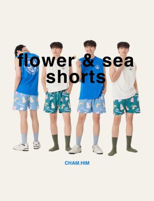 กางเกงขาสั้น Flower & sea shorts