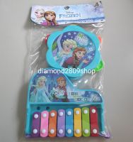 Frozen ลิขสิทธ์แท้ ชุดเครื่องดนตรีของเล่น ไซโลโฟน แทมบูรีน