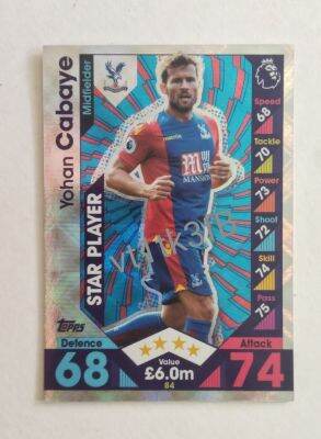 Card football Matchattax yohan Cabaye