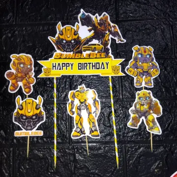 Buy 7.5 Inch Edible Cake Toppers – Transformers: Bumblebee Themed Birthday  Party Collection of Edible Cake Decorations Online at desertcartEGYPT